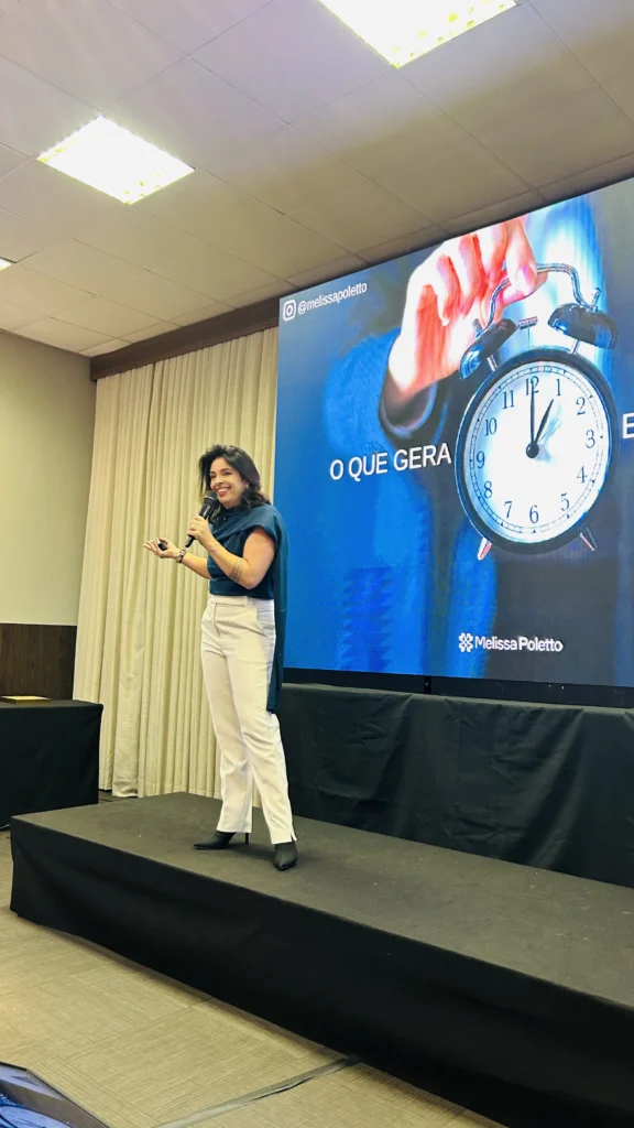 Workshops com Melissa Poletto palestrando